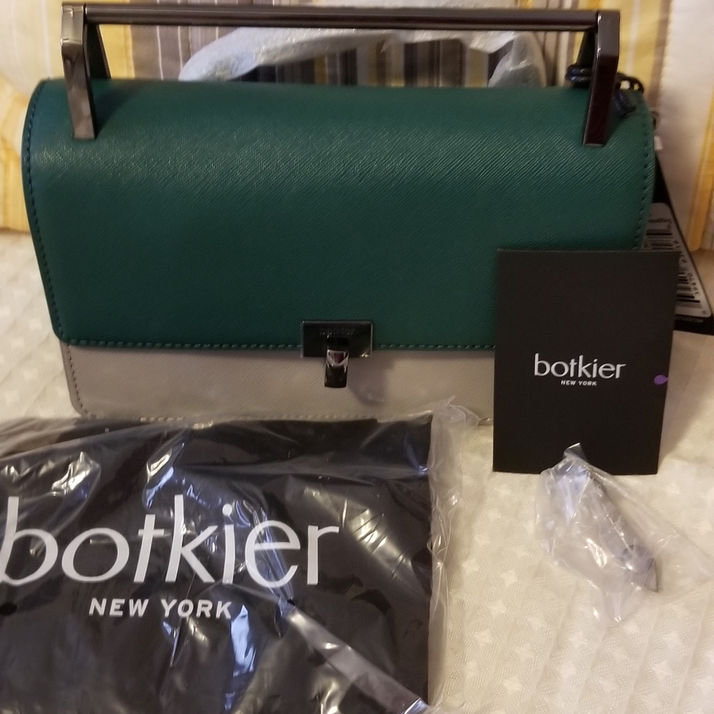 Botkier Saffiano emerald crossbody